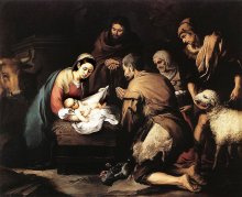 Adoration of the Shepherds' by Bartolomé Esteban Murillo