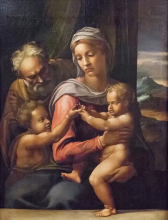 Holy family with St John the Baptist (painting) by Daniele da Volterra (Ricciarelli)