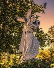 Statue of Jesus carrying the cross